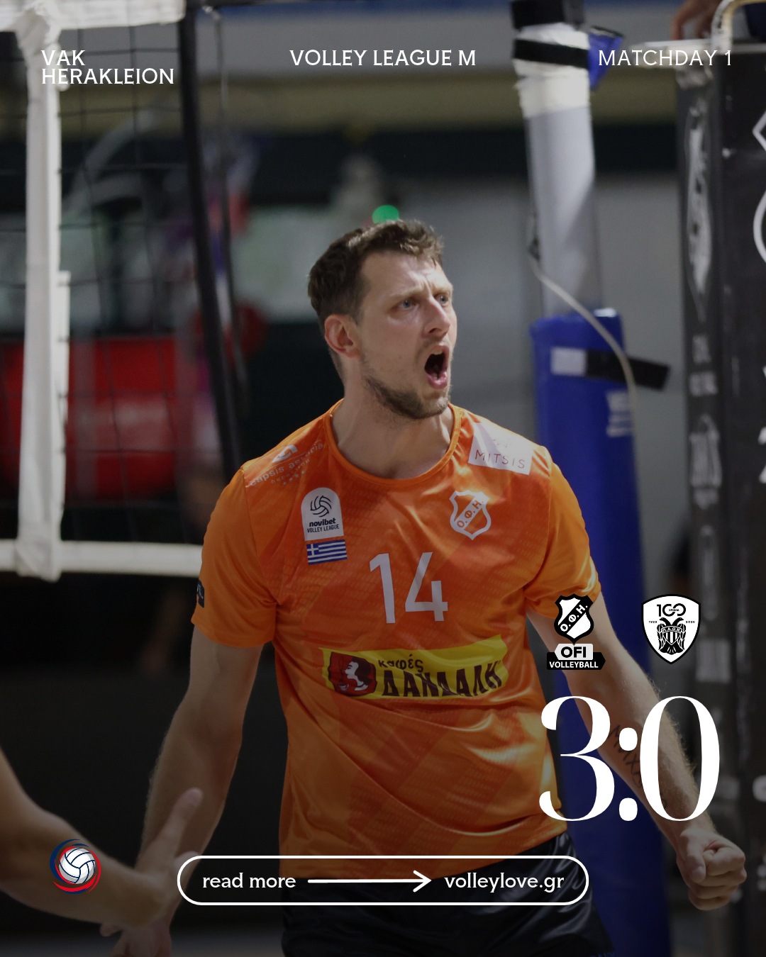 ΟΦΗ – ΠΑΟΚ 3-0
